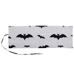 Bat Pattern Roll Up Canvas Pencil Holder (m) by Valentinaart