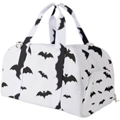 Bat Pattern Burner Gym Duffel Bag by Valentinaart