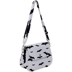 Bat Pattern Saddle Handbag by Valentinaart