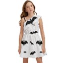 Bat pattern Kids  One Shoulder Party Dress View1