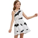 Bat pattern Kids  One Shoulder Party Dress View2