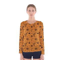 Halloween  Women s Long Sleeve Tee