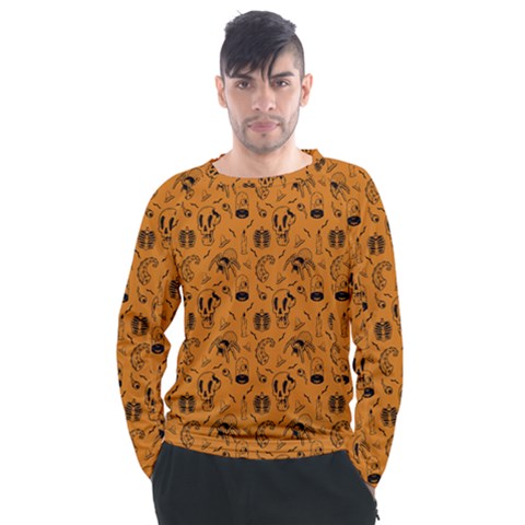 Halloween  Men s Long Sleeve Raglan Tee by Valentinaart