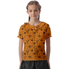 Halloween  Kids  Frill Chiffon Blouse by Valentinaart