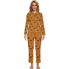 Halloween  Womens  Long Sleeve Lightweight Pajamas Set by Valentinaart