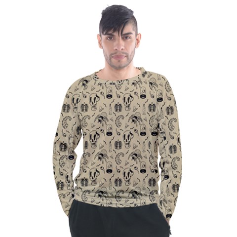 Halloween  Men s Long Sleeve Raglan Tee by Valentinaart