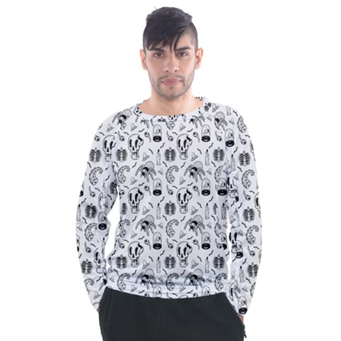 Halloween  Men s Long Sleeve Raglan Tee by Valentinaart