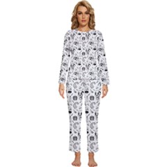 Halloween  Womens  Long Sleeve Lightweight Pajamas Set