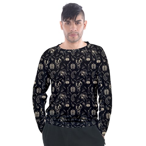 Halloween  Men s Long Sleeve Raglan Tee by Valentinaart