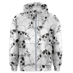 Skull Pattern Men s Zipper Hoodie