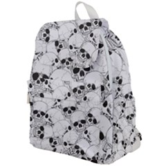 Skull Pattern Top Flap Backpack by Valentinaart