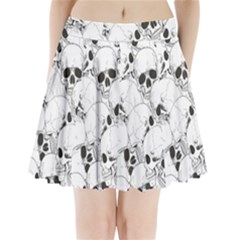 Skull Pattern Pleated Mini Skirt by Valentinaart