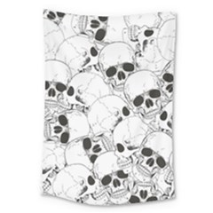 Skull Pattern Large Tapestry