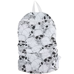 Skull Pattern Foldable Lightweight Backpack by Valentinaart