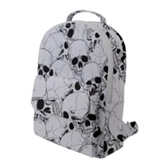 Skull Pattern Flap Pocket Backpack (large) by Valentinaart