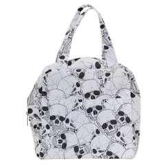 Skull Pattern Boxy Hand Bag by Valentinaart