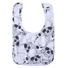 Skull Pattern Baby Bib by Valentinaart