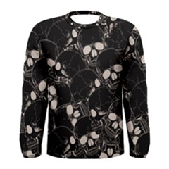 Skull Pattern Men s Long Sleeve Tee