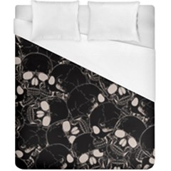 Skull Pattern Duvet Cover (california King Size) by Valentinaart