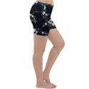 Skull pattern Lightweight Velour Yoga Shorts View3