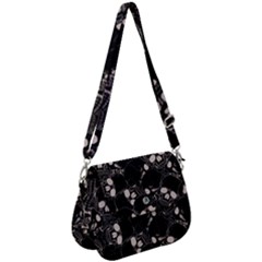 Skull Pattern Saddle Handbag by Valentinaart