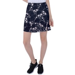 Skull Pattern Tennis Skirt by Valentinaart