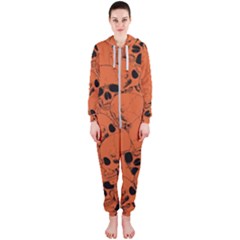 Skull Pattern Hooded Jumpsuit (ladies)