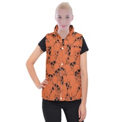 Skull Pattern Women s Button Up Vest