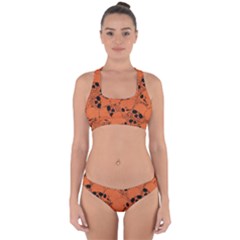 Skull Pattern Cross Back Hipster Bikini Set by Valentinaart