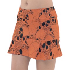 Skull Pattern Classic Tennis Skirt by Valentinaart