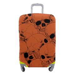 Skull Pattern Luggage Cover (small) by Valentinaart