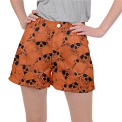 Skull Pattern Ripstop Shorts by Valentinaart