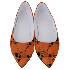 Skull Pattern Women s Low Heels by Valentinaart