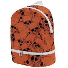 Skull Pattern Zip Bottom Backpack by Valentinaart