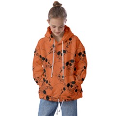 Skull Pattern Kids  Oversized Hoodie