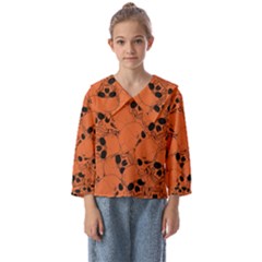 Skull Pattern Kids  Sailor Shirt