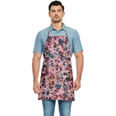 Cells In A Red Space Kitchen Apron by DimitriosArt