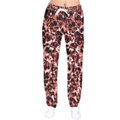 Red Universe Women Velvet Drawstring Pants