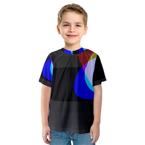 Abstract 2322  Kids  Sport Mesh Tee by KorokStudios