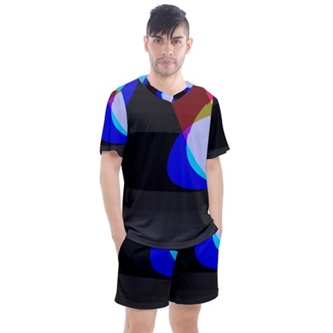 Abstract 2322  Men s Mesh Tee And Shorts Set by KorokStudios