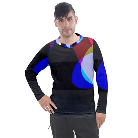 Abstract 2322  Men s Pique Long Sleeve Tee by KorokStudios