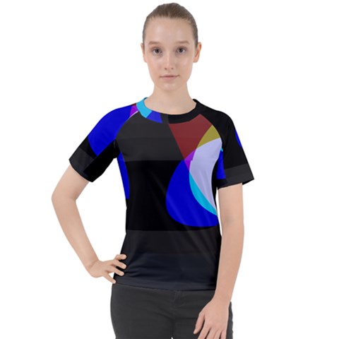 Abstract 2322  Women s Sport Raglan Tee by KorokStudios