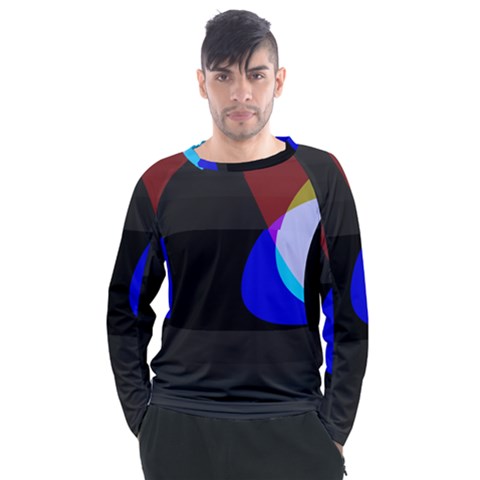 Abstract 2322  Men s Long Sleeve Raglan Tee by KorokStudios