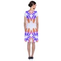 IM Fourth Dimension SPACE 1 Short Sleeve Front Wrap Dress View2