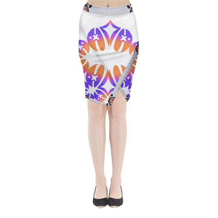 IM Fourth Dimension SPACE 1 Midi Wrap Pencil Skirt