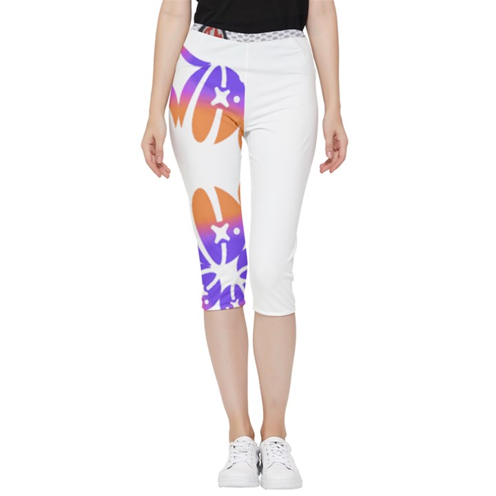 IM Fourth Dimension SPACE 1 Inside Out Lightweight Velour Capri Leggings 