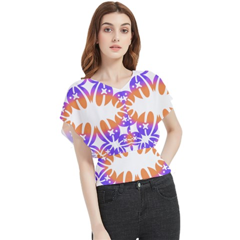 Im Fourth Dimension Space 1 Butterfly Chiffon Blouse by imanmulyana