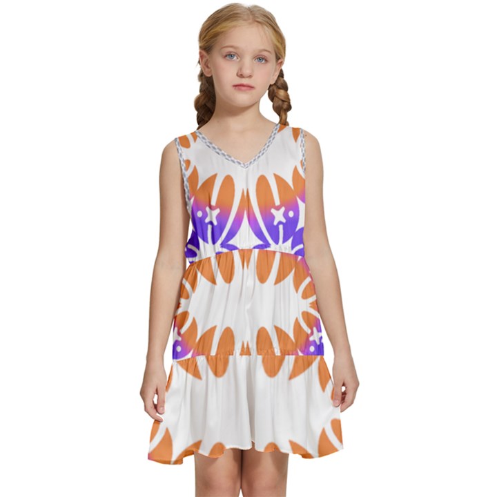 IM Fourth Dimension SPACE 1 Kids  Sleeveless Tiered Mini Dress