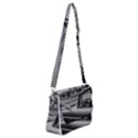 Convertible Classic Car At Paris Street Shoulder Bag with Back Zipper View1