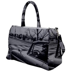 Convertible Classic Car At Paris Street Duffel Travel Bag